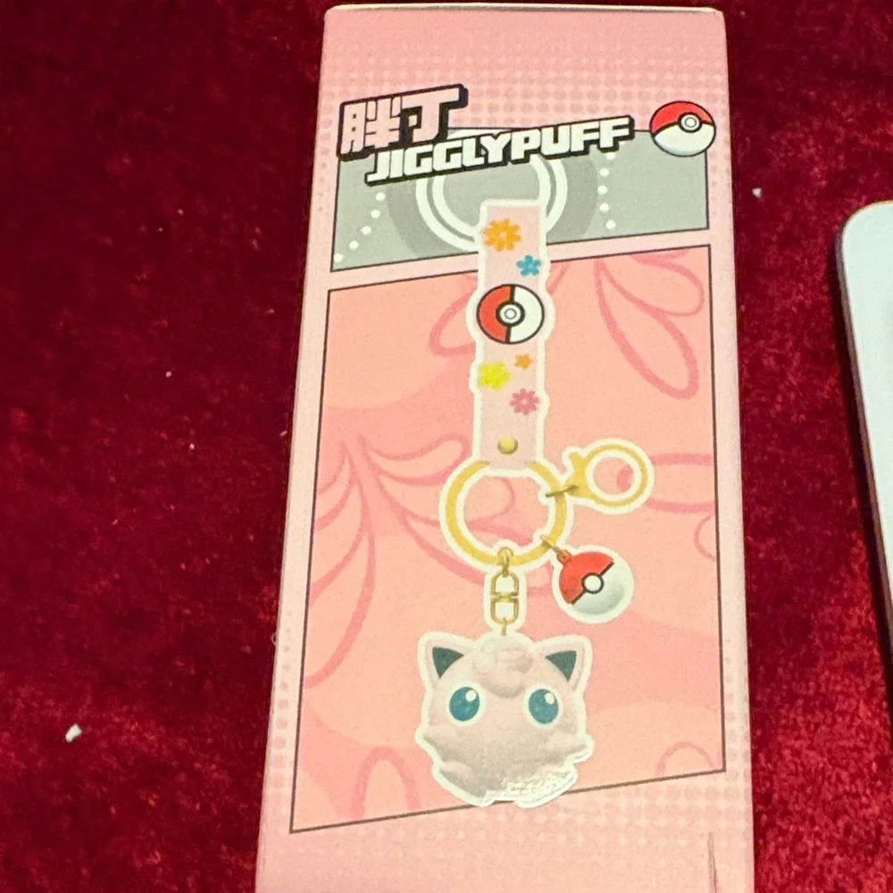 Pokémon keychain or bag charm Jigglypuff Pink new unopened rare see pics